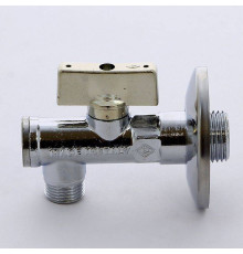 Кран угловой Bugatti Minnesota 1/2x3/8 с фильтром и розеткой хромированный 08710004