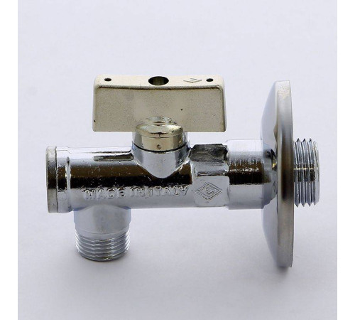 Кран угловой Bugatti Minnesota 1/2x3/8 с фильтром и розеткой хромированный 08710004