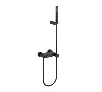 Смеситель для ванны Boheme Stick Linea с душевым комплектом черный 123-BB.3