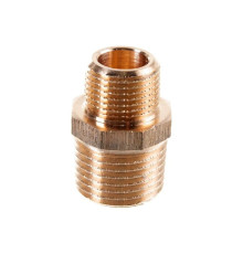 Ниппель редукционный Viega бронзовый 1/2 x 3/8 НР 266530