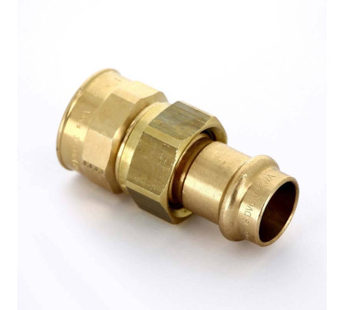 Муфта разъёмная пресс Viega Sanpress бронза 18x3/4 ВР 314910