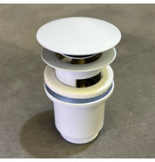 Донный клапан Arrowhead 1 1/4 80 мм с переливом белый 740006