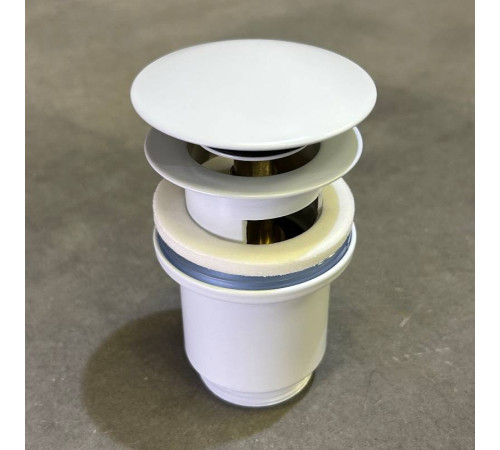 Донный клапан Arrowhead 1 1/4 80 мм с переливом белый 740006