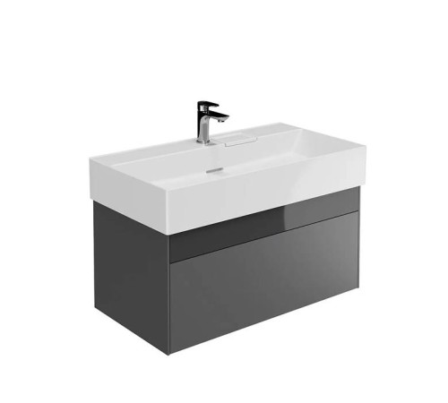 Тумба подвесная Kerama Marazzi Logica 86.8x46x40.3 см 2 ящика стальной серый LOG.90.2\ST