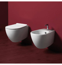 Биде подвесное Simas Vignoni 56х36.5 см 1 отверстие белое VI19 bi