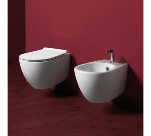 Биде подвесное Simas Vignoni 56х36.5 см 1 отверстие белое VI19 bi