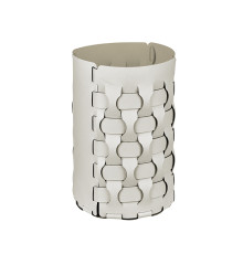 Корзина для мусора ADJ Dubai 22х35 см белый/панна котта 2235.10/16