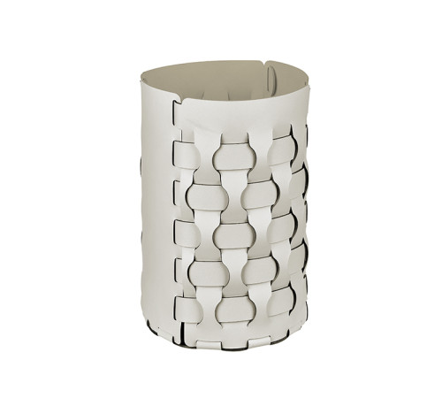 Корзина для мусора ADJ Dubai 22х35 см белый/панна котта 2235.10/16