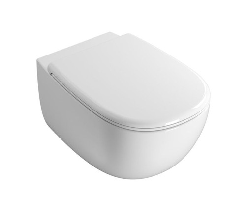 Унитаз подвесной Globo Daily Rimless 53х35 см безободковый белый DNS02BI