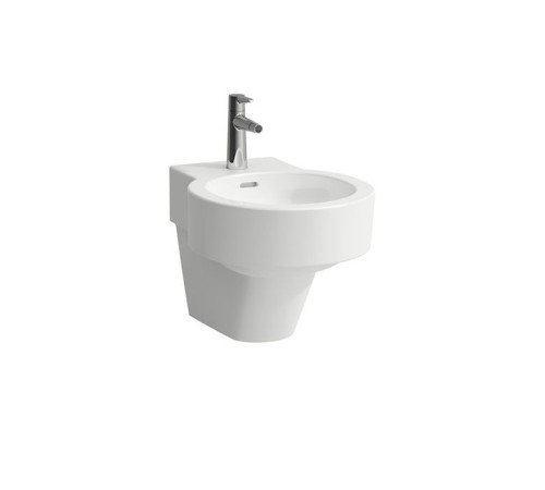 Биде подвесное Laufen VAL 53x39 см с 1 отверстием под смеситель белый 8.3028.1.000.302.1