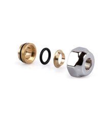 Резьбовое соединение SR Rubinetterie для медных труб 15 мм x 3/4 евроконус хром E481-2000C0E0