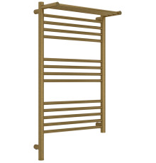 Полотенцесушитель электрический Сунержа Богема 3.1 с 1 полкой 50х80 см левый состаренная латунь браш 051-6006-8050