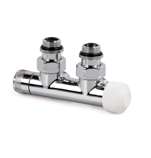 Узел нижнего подключения термостатический SR Rubinetterie угловой правый 1/2 x 3/4 E хром 0684-1500C0E0