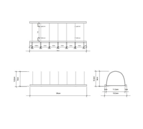 Полотенцедержатель Decor Walther DW 221 13х35х9 см настольный хром 0846800