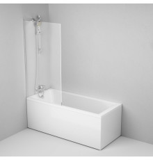 Шторка для ванны AM.PM Gem 80х140 см фиксированная W90BS-080-140CT