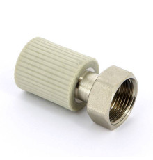 Муфта полипропиленовая FV-Plast с накидной гайкой и вварным патрубком 16x3/4 223017