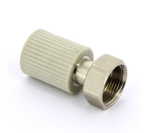 Муфта полипропиленовая FV-Plast с накидной гайкой и вварным патрубком 16x3/4 223017