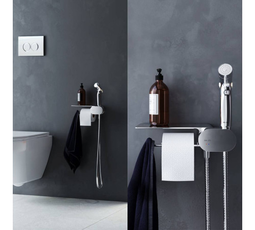 Смеситель встраиваемый с гигиеническим душем и полкой AM.PM Like F0202600