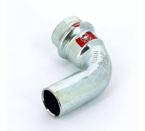 Угол-вставка 90° пресс Viega Prestabo оцинкованная сталь 18 мм 558208