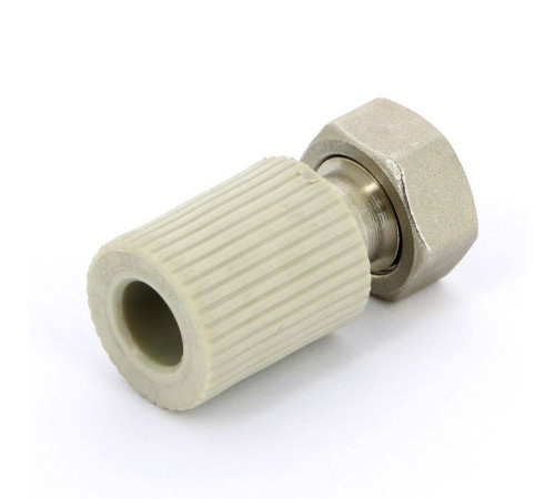 Муфта полипропиленовая FV-Plast с накидной гайкой и вварным патрубком 16x3/4 223017