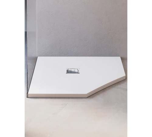 Душевой поддон трапеция RGW Stone Tray ST/T-W 1000x1000 мм белый 16155100-01