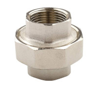 Муфта трехкомпонентная Tiemme никелированная с коническим уплотнением 3/4x3/4 1500368