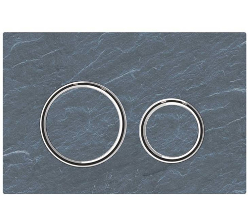 Клавиша смыва Geberit Sigma21 двойная сланец Mustang/хром 115.884.JM.1