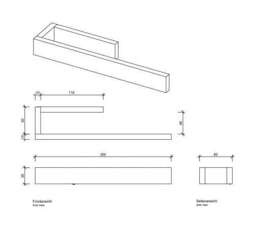 Кольцо для полотенец Decor Walther Contract HTR 21 см хром 0651200