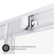Душевое ограждение AM.PM Gem 120х90 см без поддона W90G-404-120290-MT