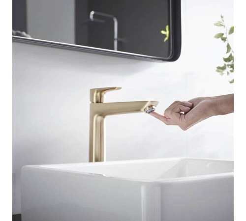 Смеситель для раковины Hansgrohe Talis E 240 без донного клапана шлифованная бронза 71717140