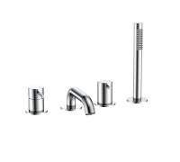 Смеситель на борт ванны Aquanet Siena на 4 отверстия хром AQM6219CR