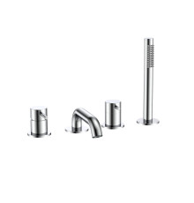 Смеситель на борт ванны Aquanet Siena на 4 отверстия хром AQM6219CR