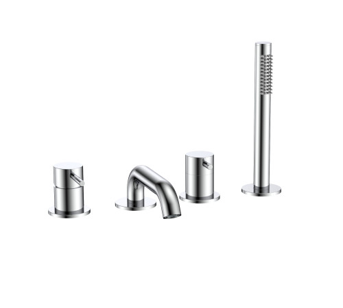 Смеситель на борт ванны Aquanet Siena на 4 отверстия хром AQM6219CR