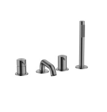 Смеситель на борт ванны Aquanet Siena на 4 отверстия металл AQM6219GM