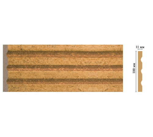 Пилястра DECOMASTER D201-58 полистирол 100х11х2400 мм D201-58