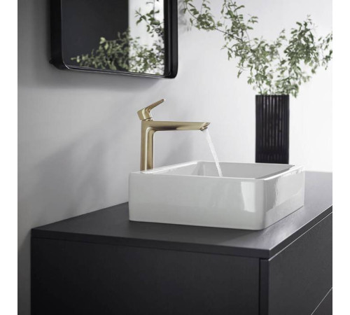 Смеситель для раковины Hansgrohe Talis E 240 без донного клапана шлифованная бронза 71717140