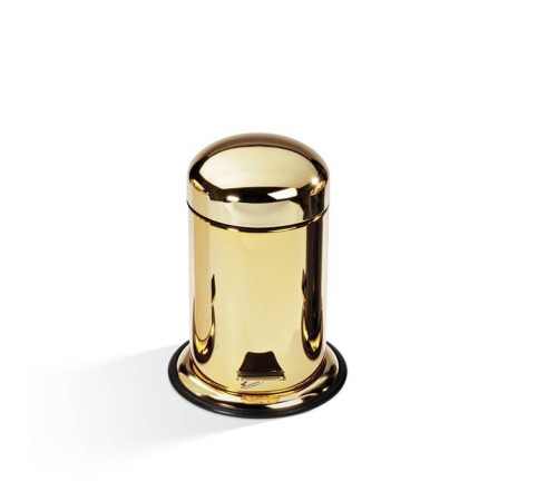 Ведро с педалью напольное Decor Walther TE 30 17x31 см золотой лак 0608120
