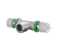 Тройник пресс Comap SkinPress латунный 20х1/2х20 НР 7132GW201220