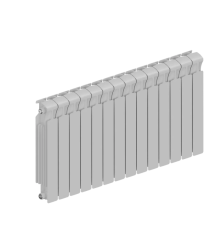 Радиатор биметаллический RIFAR MONOLIT 500 14 секций MN-500-14 RAL 9016
