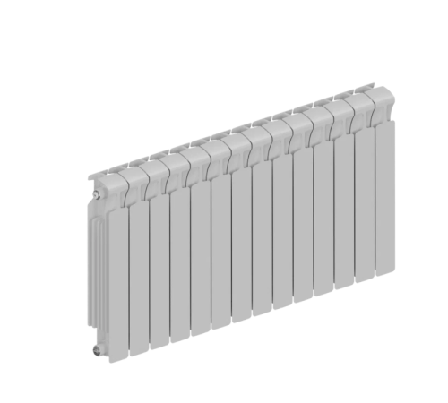 Радиатор биметаллический RIFAR MONOLIT 500 14 секций MN-500-14 RAL 9016