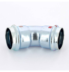 Угол пресс 45° Viega Prestabo 42 мм оцинкованная сталь 558314