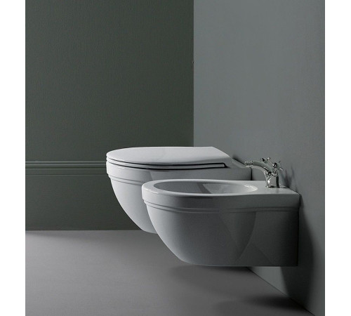 Сиденье для унитаза с крышкой GSI Classic SoftClose белый глянцевый MSC87CN11