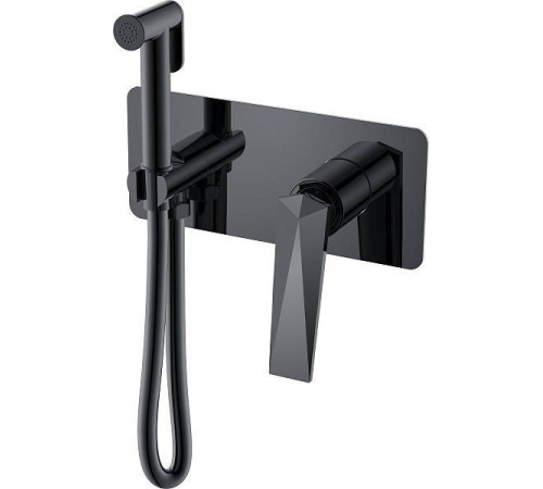 Гигиенический душ Boheme Venturo со смесителем темная сталь глянец 377-SGM