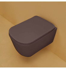 Унитаз подвесной Kerasan Tribeca 55 см безободковый Borgogna matt 511475