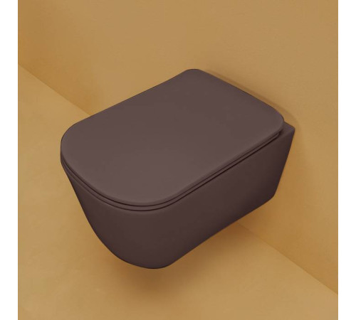 Унитаз подвесной Kerasan Tribeca 55 см безободковый Borgogna matt 511475