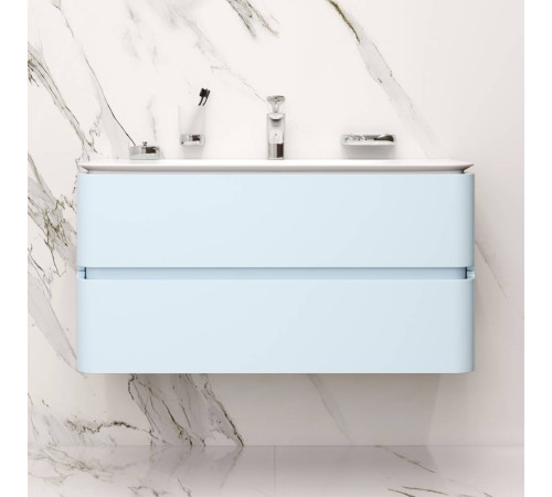 Тумба под раковину подвесная 100 см AM.PM Sensation светло-голубой M30FHX1002BG