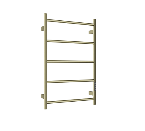 Полотенцесушитель электрический AQM 738475 с терморегулятором золото шлифованное AQM3125BG