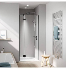 Дверь в нишу Kermi LIGA 900x2000 мм Schwarz Soft прозрачное стекло Kermiclean LI SFL 09020 3PK