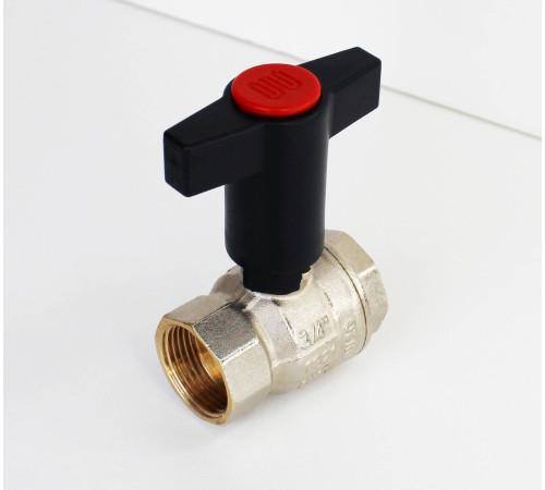 Кран шаровой ELSEN 3/4 ВВ PN 30 высокая ручка из пластмассы EV34.6200