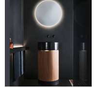 Раковина напольная Noorth ROMA Ø 450x880 мм цоколь Rovere Nero 2017.C